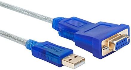  USBシリアルケーブル 1.8m USB-RS232C 変換 クロス接続 クロスケーブル USBtypeA to D-sub9ピ_画像1