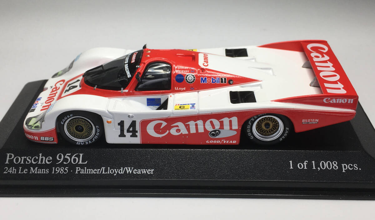 1/43 MINICHAMPS ミニチャンプス Porsche ポルシェ956L "キャノン" ルマン24h 1985の画像4