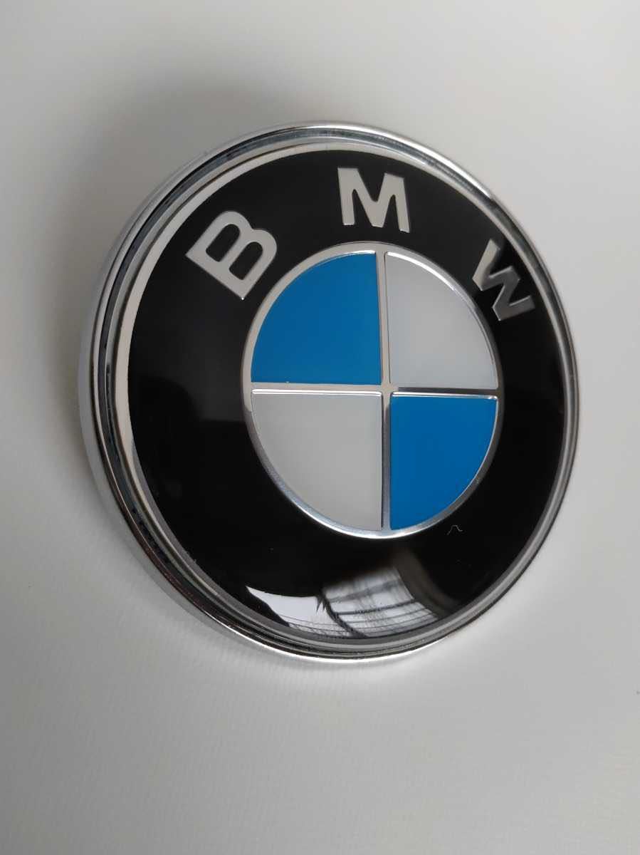 分離式BMW エンブレム 74mm リアエンブレム ホワイト/ブルー 汎用 F01F25E36E38E39E46E53E70E60E61の画像1