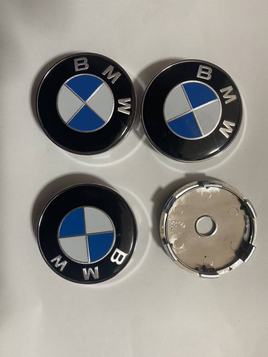 BMW 60mm 青白 センターキャップ 4個 Z4 4シリーズ 2シリーズ M4 M3 X6 X2 ALPINA E46 E39 E36 F30 X5 F10 3シリーズ 5シリーズ 1シリーズの画像3