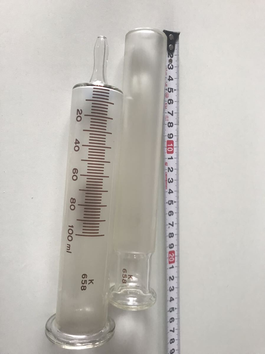 Glass Syringe Enema Syringe エネマ シリンジ 浣腸　かんちょう　K658 Top_画像3