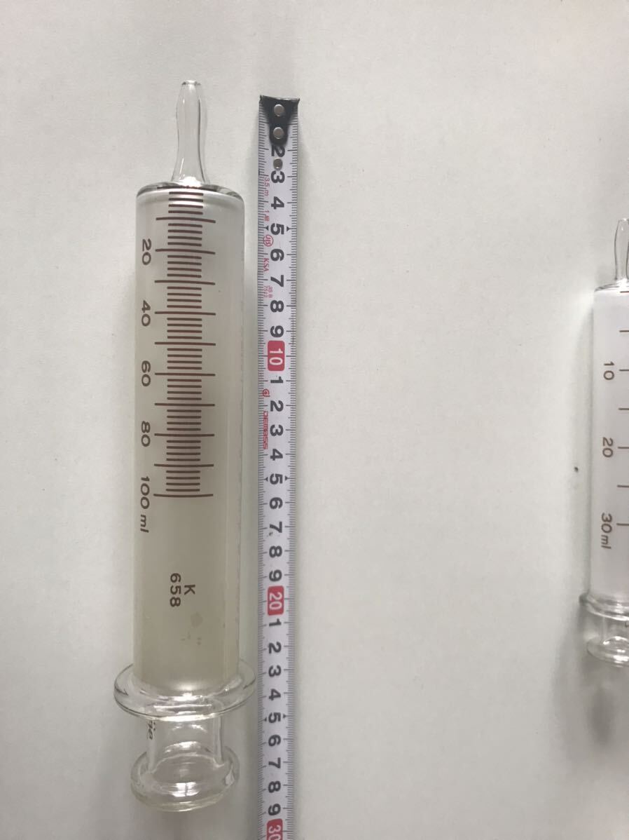 Glass Syringe Enema Syringe エネマ シリンジ 浣腸　かんちょう　K658 Top_画像2