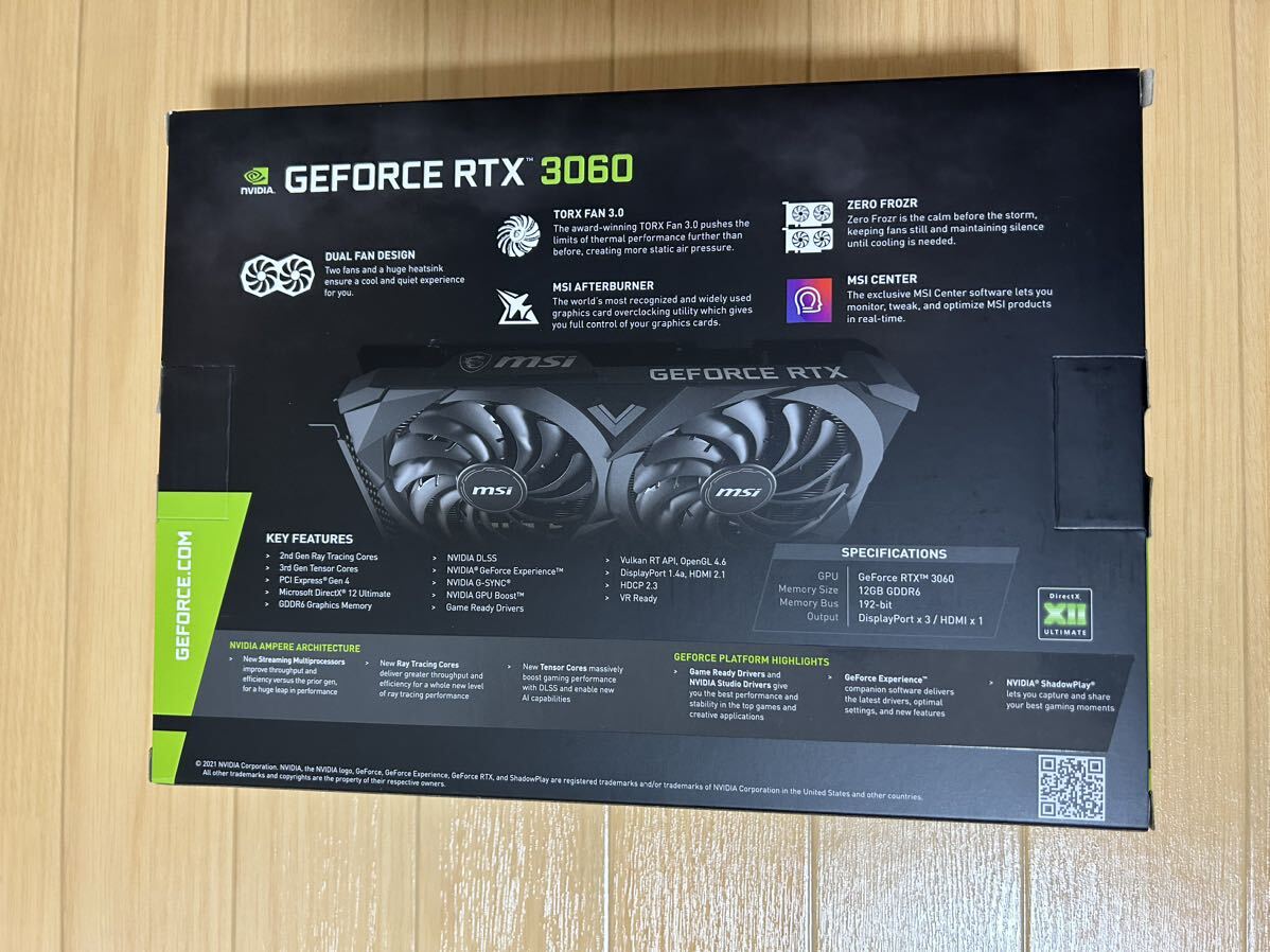 GeForce RTX 3060 MSI 12GBの画像2