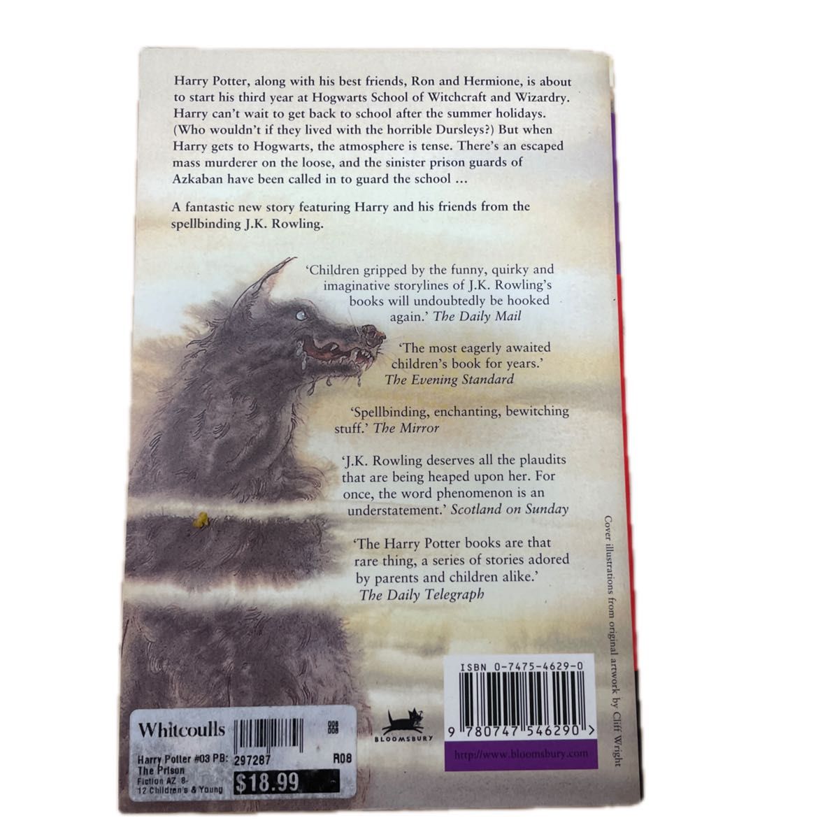 ハリー・ポッター英語本４冊　2004年NZLで購入 新品同様 J・K・ローリング【言語】英語【出版社】Bloomsburyイギリス