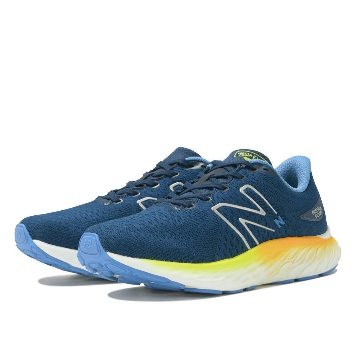 新品タグ付き FreshFoam X Evoz v3 2E幅 ニューバランス new balance MEVOZLH3-2E ネイビー ランニングシューズ　27㎝_画像1