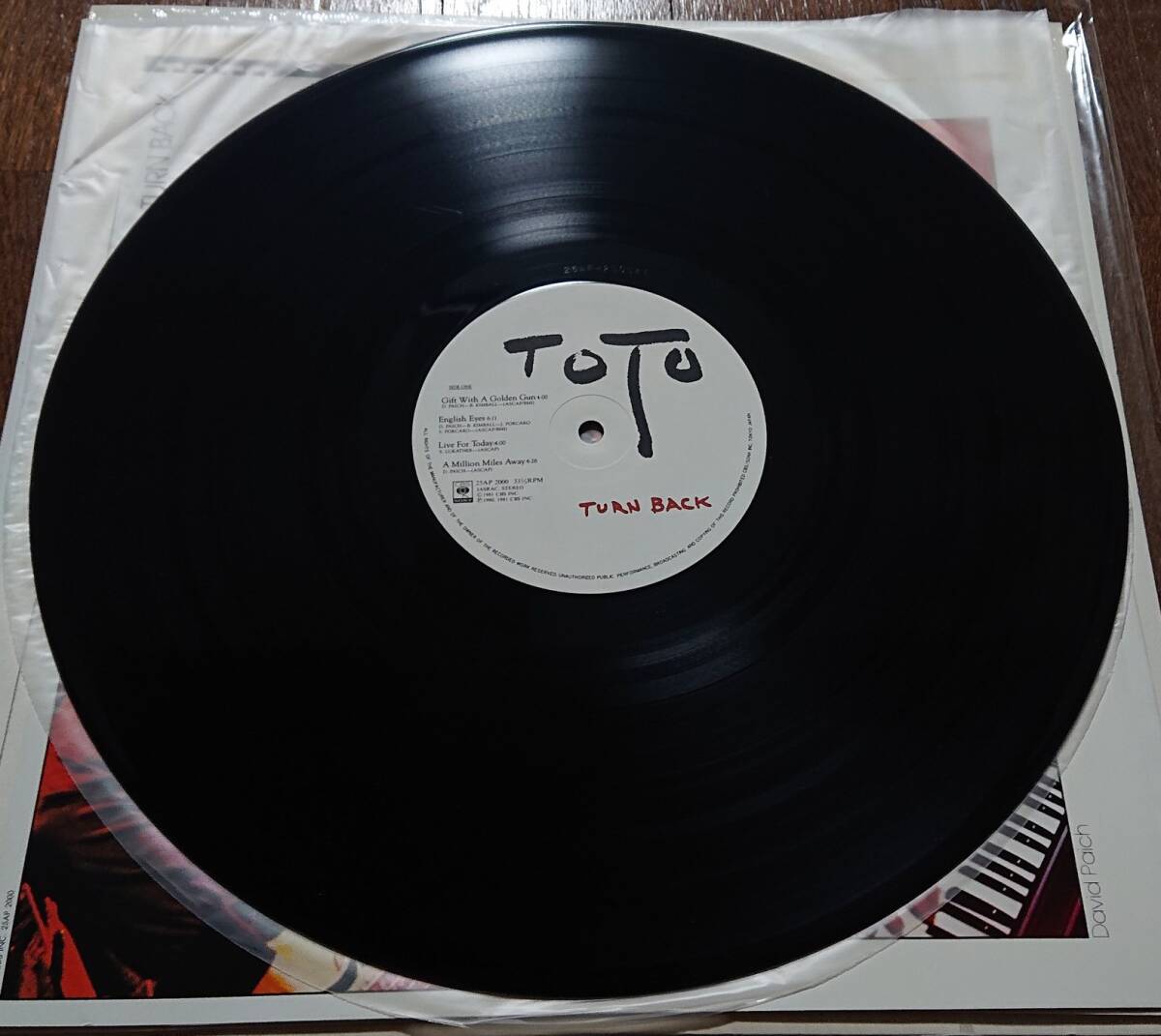 TOTO TURN BACK (EX+) 美品 美盤　アナログ　レコード_画像4