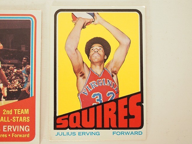 1972年 Topps SQUIRES 7枚 Julius ERVING Dr.J Erving ABA NBA basketball RC トップス TCG バスケットボール 204a_画像4