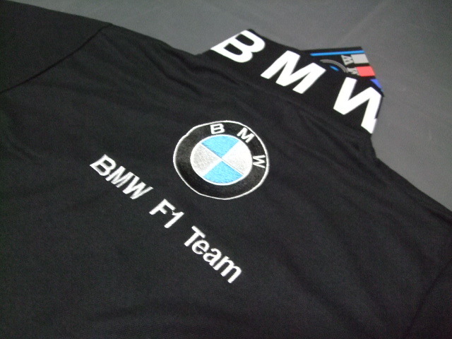 ★在庫一掃セールです★送料無料★必見★ＢＭＷ★F1★Team★M★Power★素敵～で★お洒落～で★綺麗～な★ポロシャツ★ブラック★L★新品★_画像6