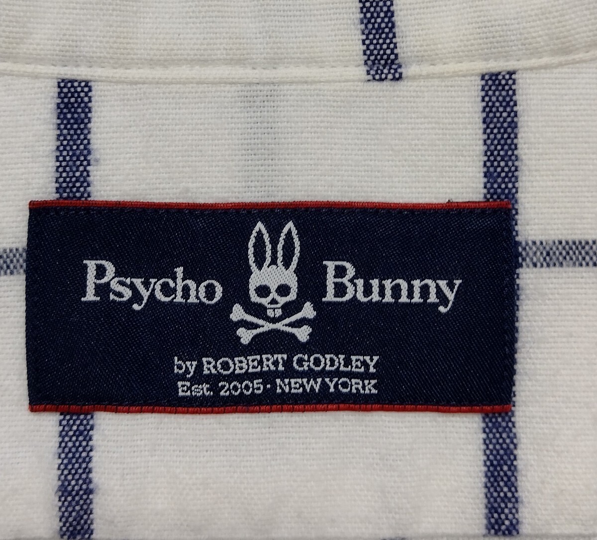 Psycho Bunny フランネル ボタンシャツ Mサイズ　ゴルフ チェック　長袖シャツ　サイコバニー_画像4