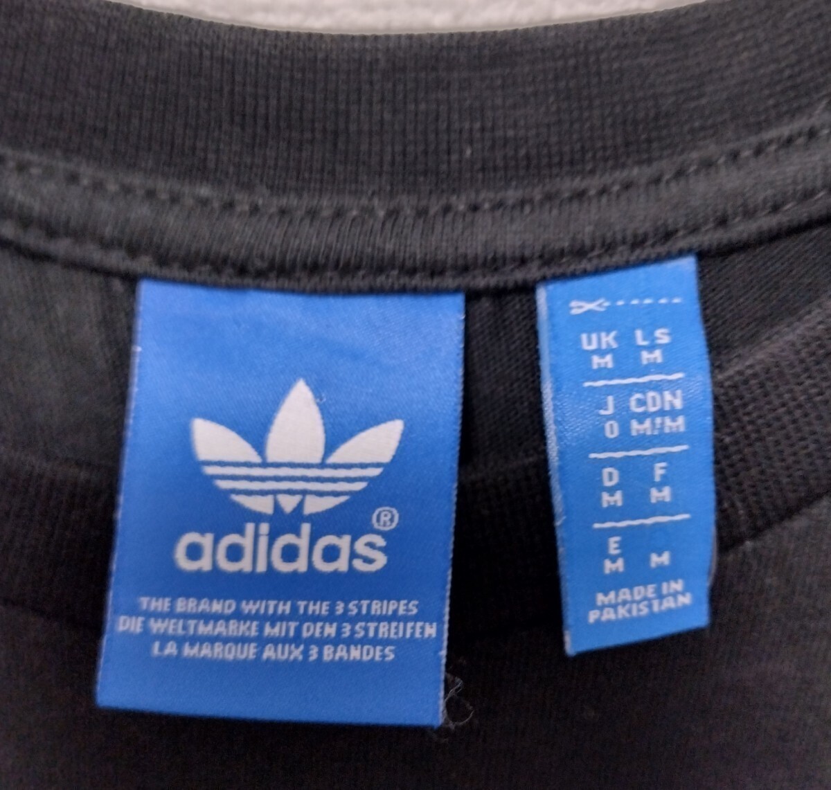 adidas ゴールド トレフォイル Tシャツ UK Mサイズ_画像3