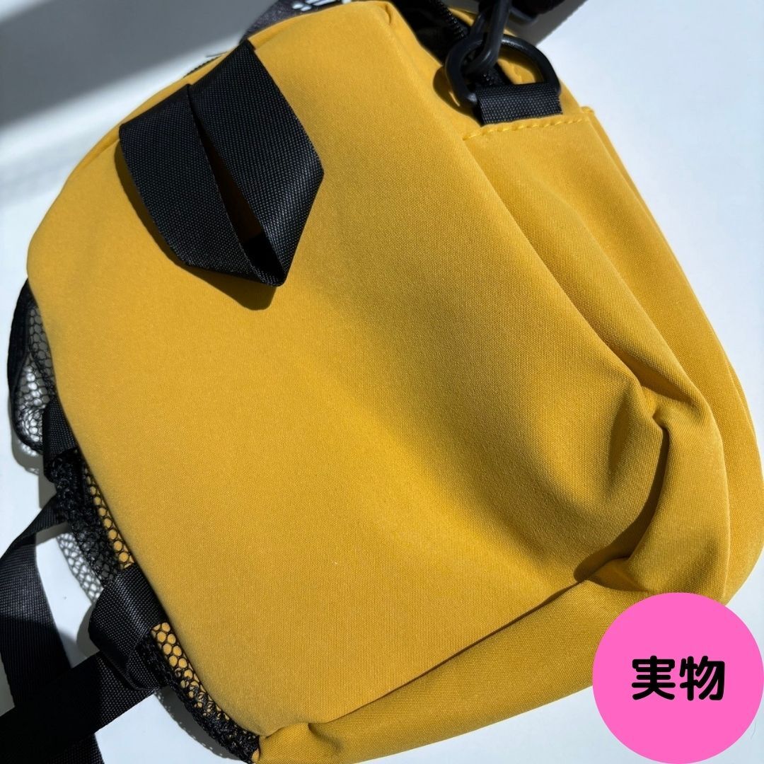  Mini shoulder pouch yellow shoulder bag diagonal .. black great popularity Mini pouch man and woman use 