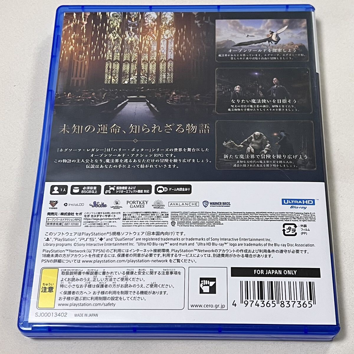 【美品】PS5 ホグワーツレガシー 通常版 HOGWARTS LEGACY PS5ソフト _画像2