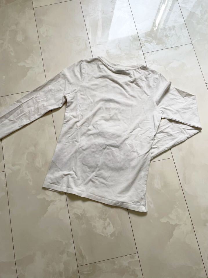 Le Chic ルシック ロンT サイズ130㎝ (表記140㎝ ) タイト長袖Tシャツ ホワイト 細身の画像2