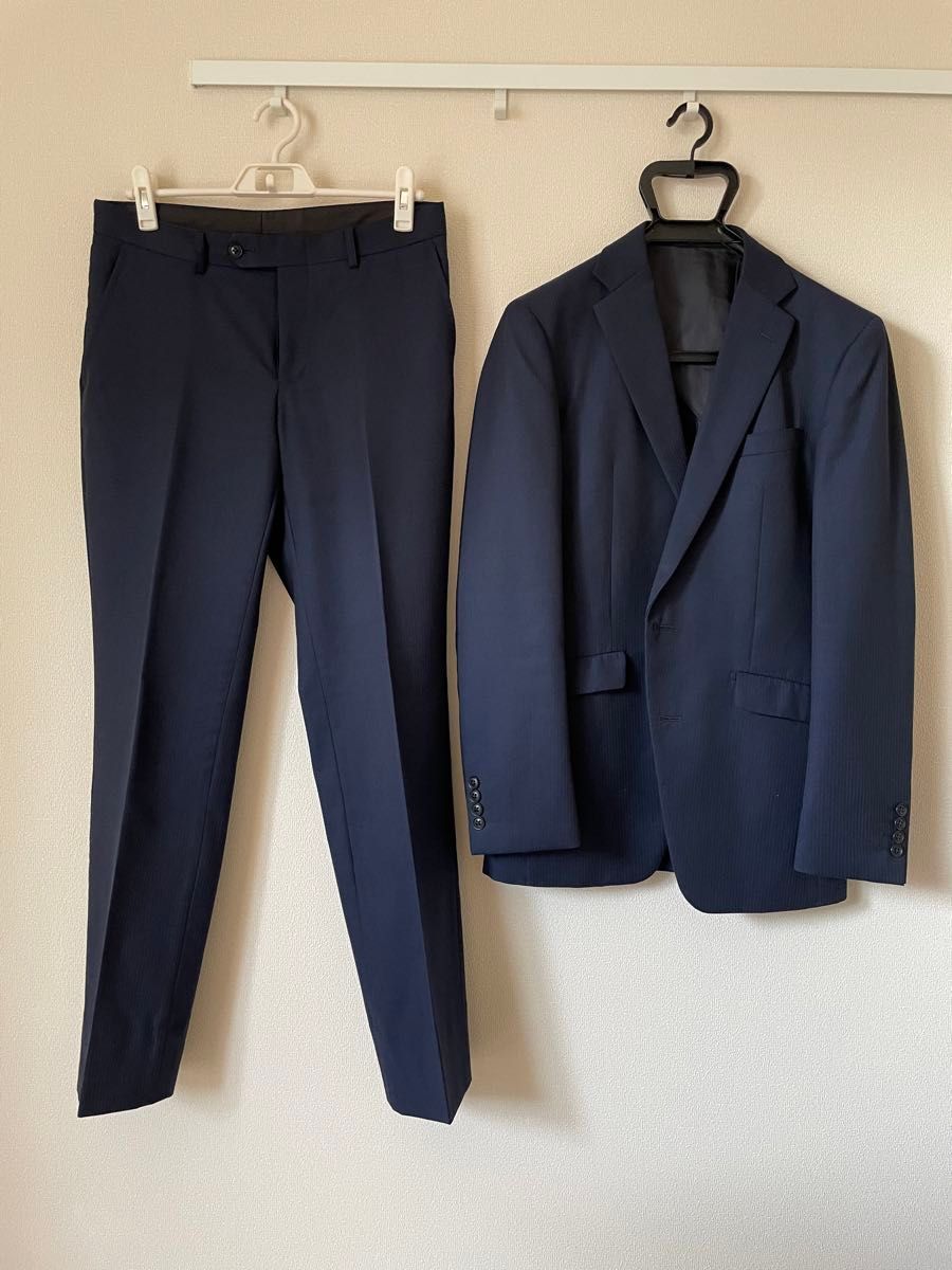 スーツセレクト　スーツ　セット　紺　青　Y6 セットアップ フォーマルウェア ブルー