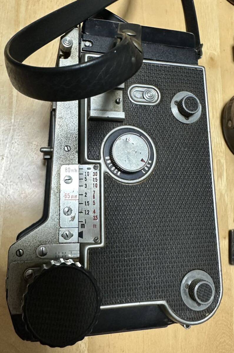 マミヤ MAMIYA PROFESSIONAL C22 本体 MAMIYA-SEKOR 180mm 65mm 55mm レンズ ケース等 痛みあり 現状 まとめ売り！二眼レフカメラ の画像5