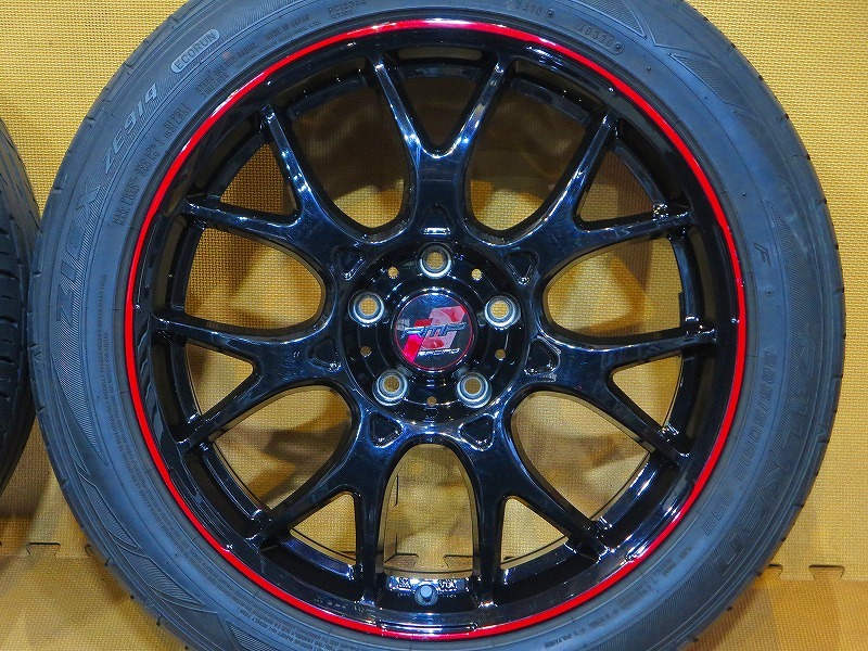 溝あり 4本セット【MID RMPレーシングR27 ファルケンZE914 225/50R18】18インチ 8J+45 PCD114.3-5H アテンザ MAZDA6 C-HR カローラクロス_画像4