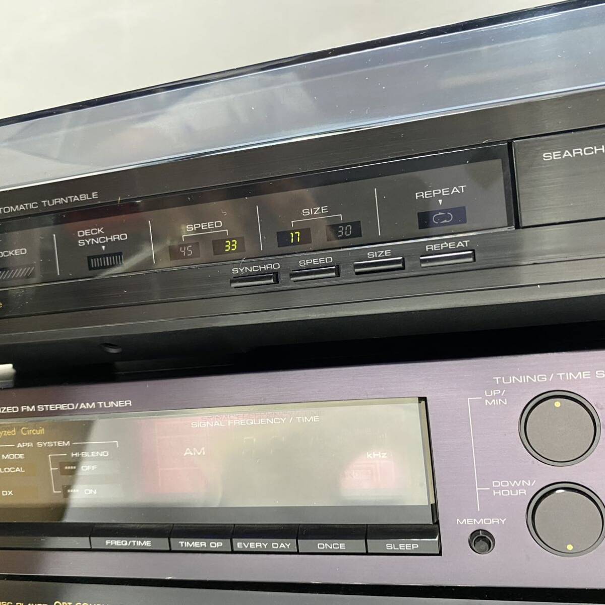 C5 Onkyo システムコンポ 通電ok mt-1000 mp-1000x dx-1000ex mc-w1000x 取扱説明書付き ジャンク の画像3