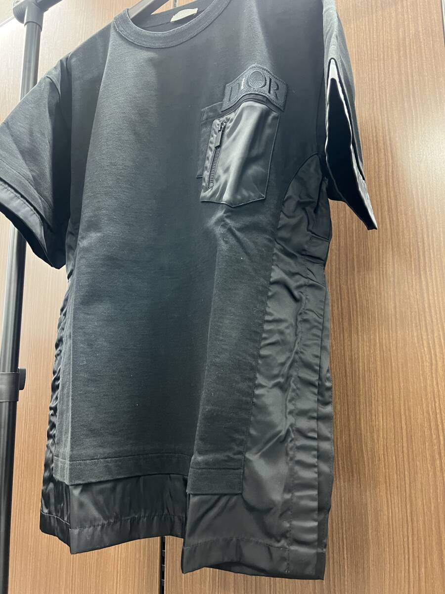 DIOR×sacai コラボ 半袖Tシャツ ブラック サイズXXLの画像2