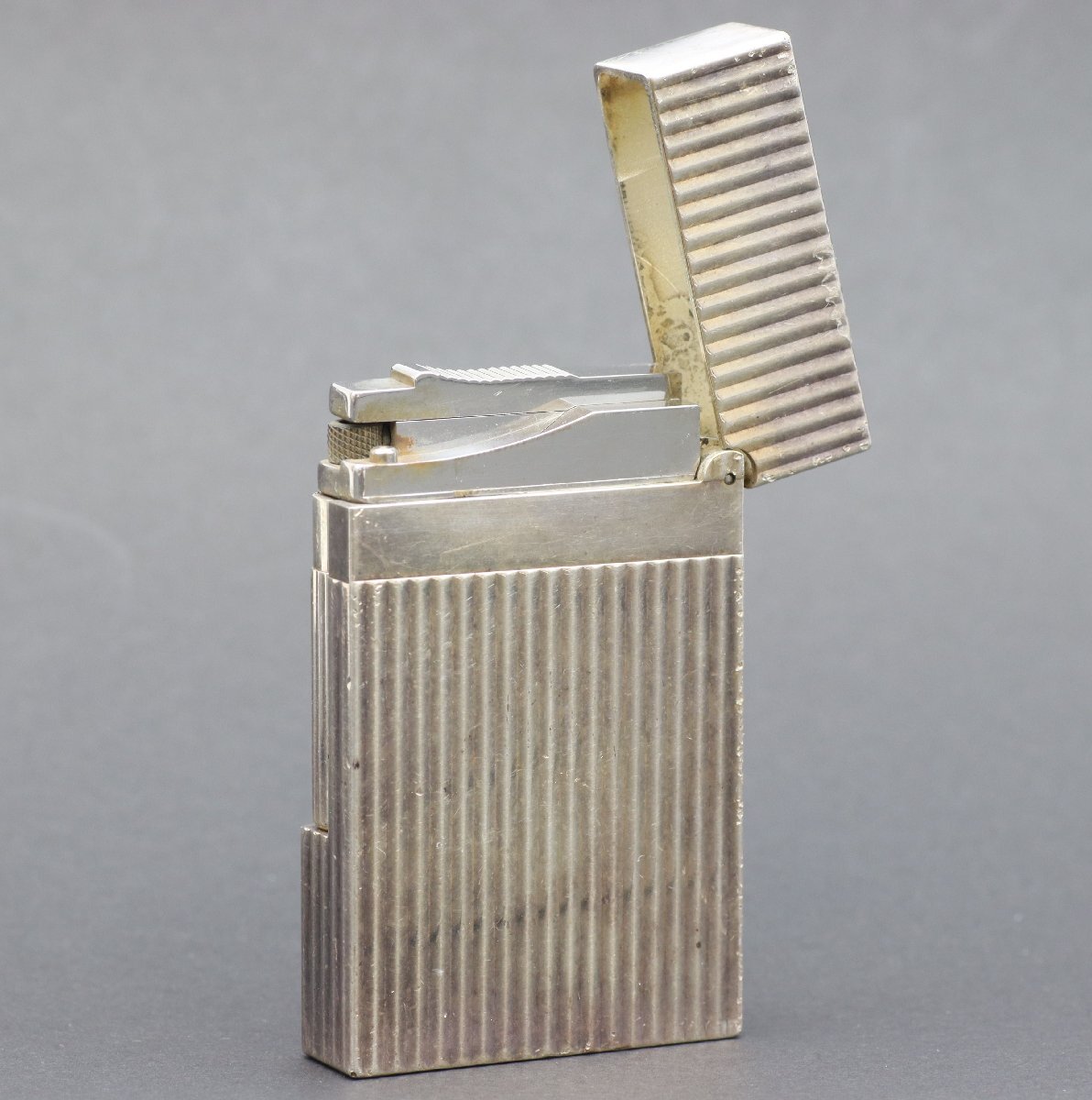 S.T Dupont Dupont gas lighter silver * put on fire not yet verification *.. from .[C-A57640] including in a package -2