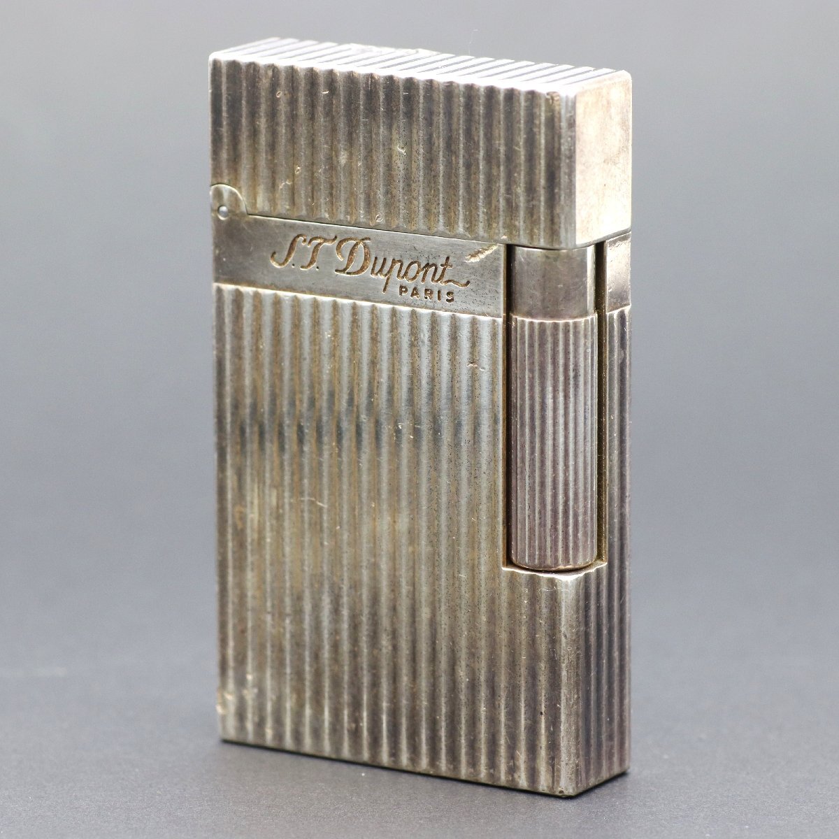 S.T Dupont Dupont gas lighter silver * put on fire not yet verification *.. from .[C-A57640] including in a package -2