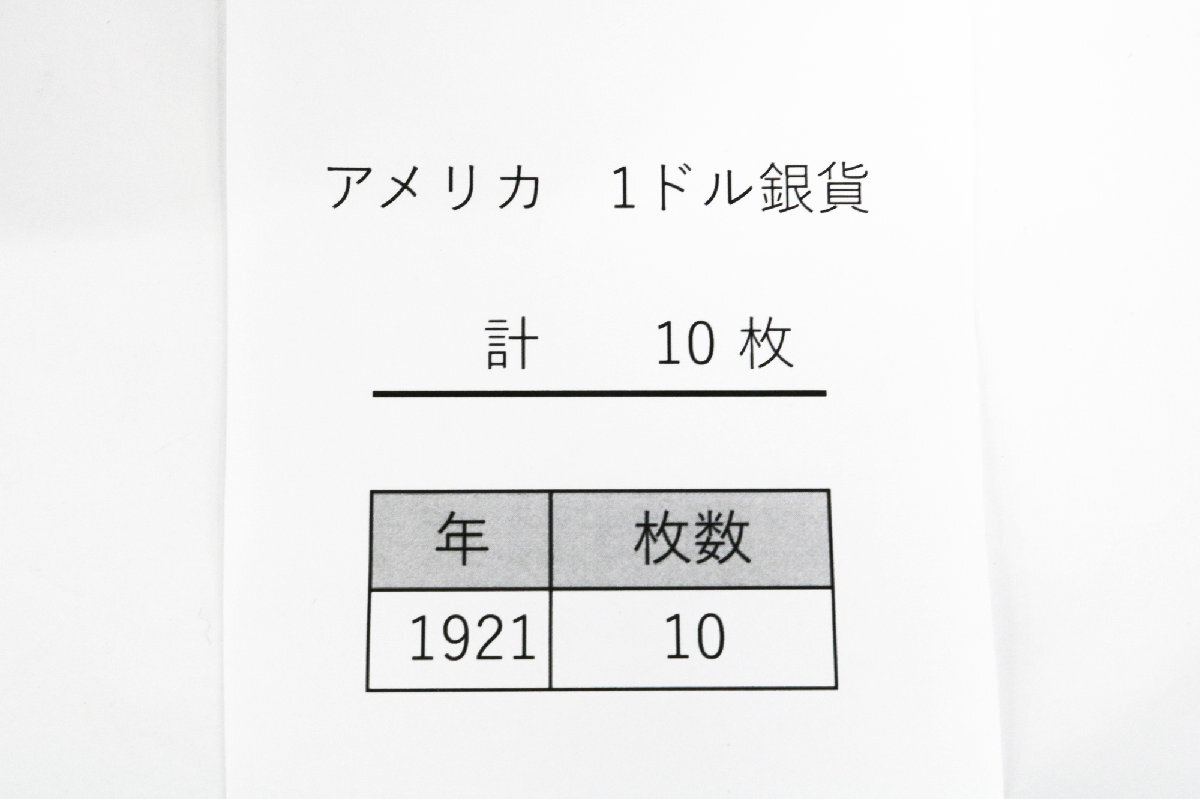 アメリカ 1ドル銀貨 計10枚 モルガンダラー 米ドル 1ドル銀貨 ＄1 ※明細有り◆おたからや【x-A63934】同梱-3の画像2