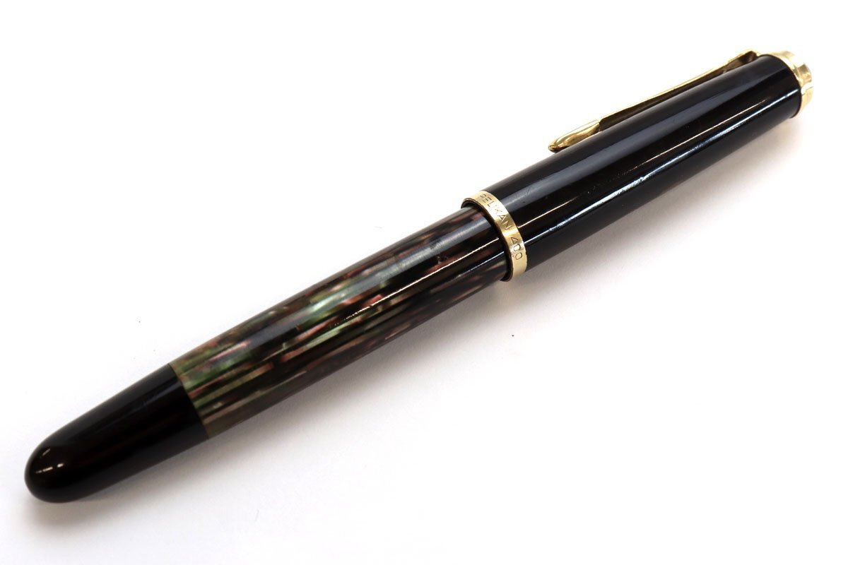 (14C) Pelikan ペリカン 万年筆 スーベレーン ペン先14C585 緑縞 計1点 ※筆記未確認 ◆おたからや【M-A27410】同梱-2_画像3