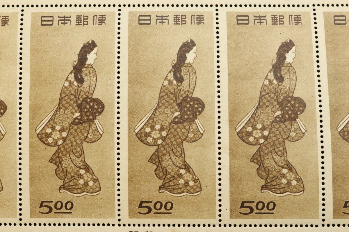 『見返り美人』未使用日本切手 切手趣味週間 計2点 5面シート 小型シート◆おたからや【◎K-A38745-1】同梱-3の画像8