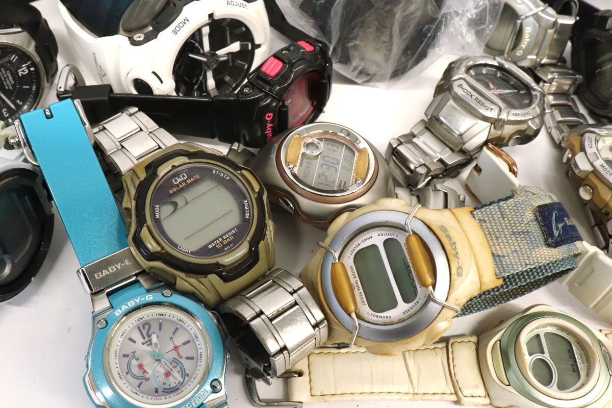  Junk clock * Casio G-SHOCK,BABY-G other lady's men's wristwatch * operation not yet verification *.. from .[M-A56432]