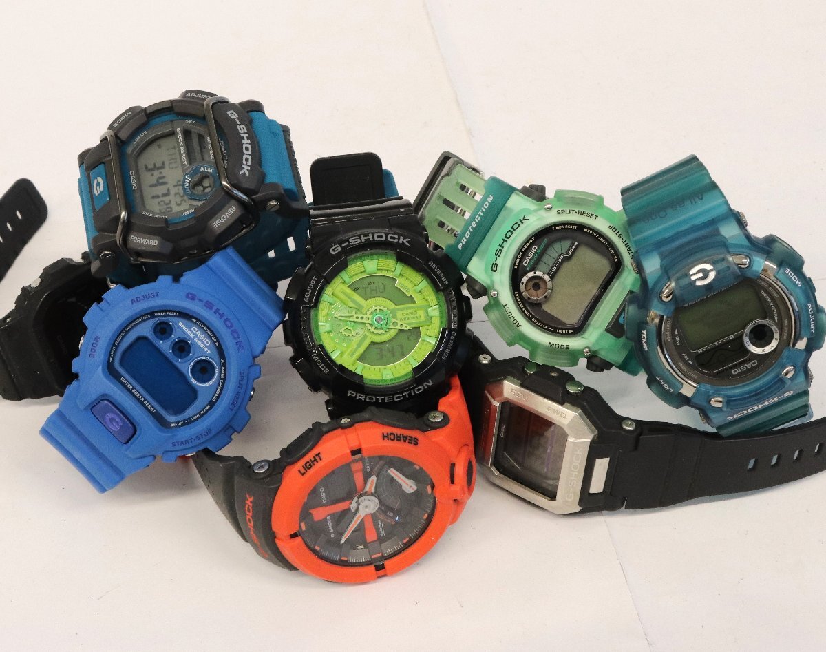 ジャンク時計☆カシオ,CASIO/G-ショック,G-SHOCK,赤,青,緑 レディース メンズ腕時計※動作未確認◆おたからや【K-A49693】_画像1