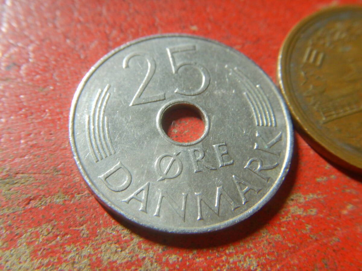外国・デンマーク／２５オーレ白銅貨（1976年） 24040302の画像3