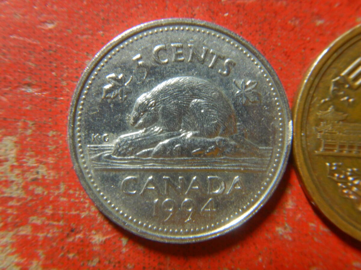 外国・カナダ／５セント・ニッケル貨（1994年） 240404の画像1
