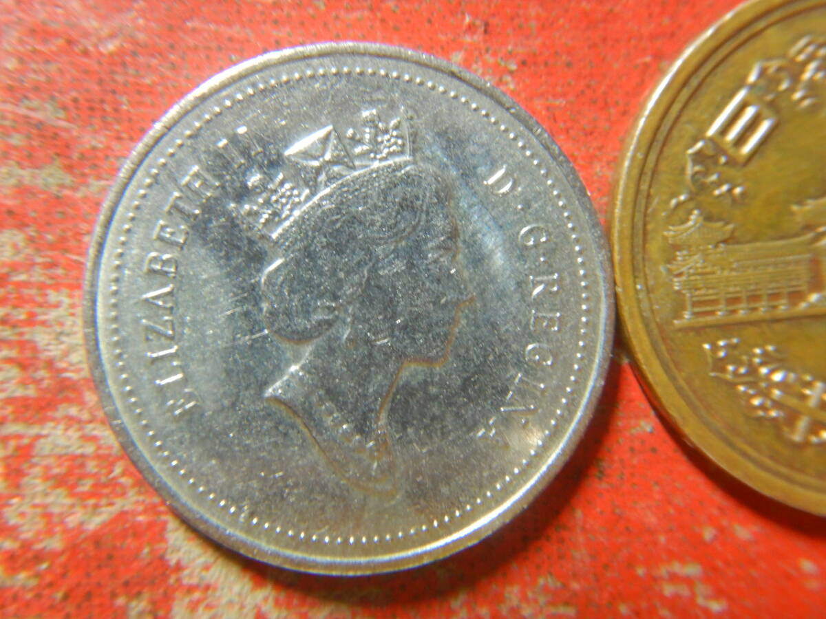 外国・カナダ／５セント・ニッケル貨（1994年） 240404の画像2