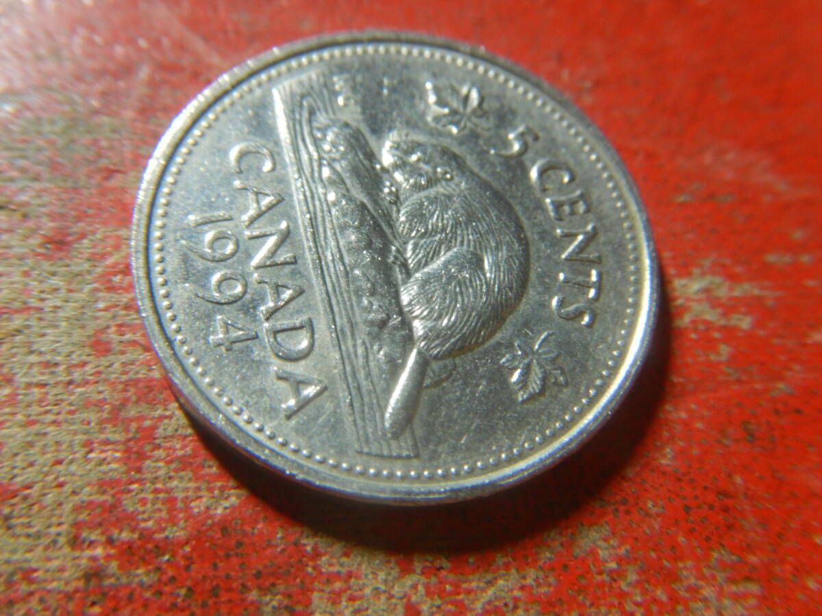 外国・カナダ／５セント・ニッケル貨（1994年） 240404の画像3