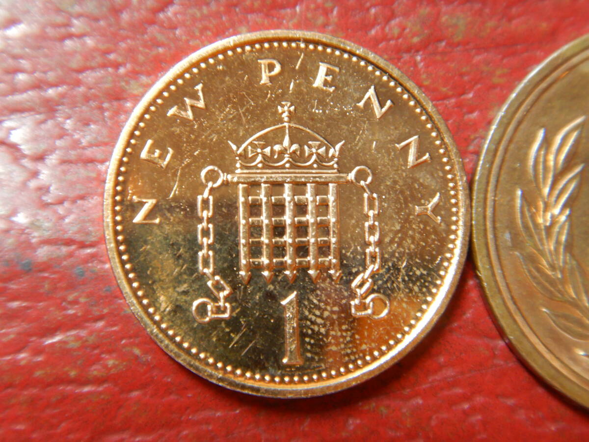 外国・イギリス／１ペニー青銅貨（1971年・プルーフ）：発行枚数35万枚　210506_画像1