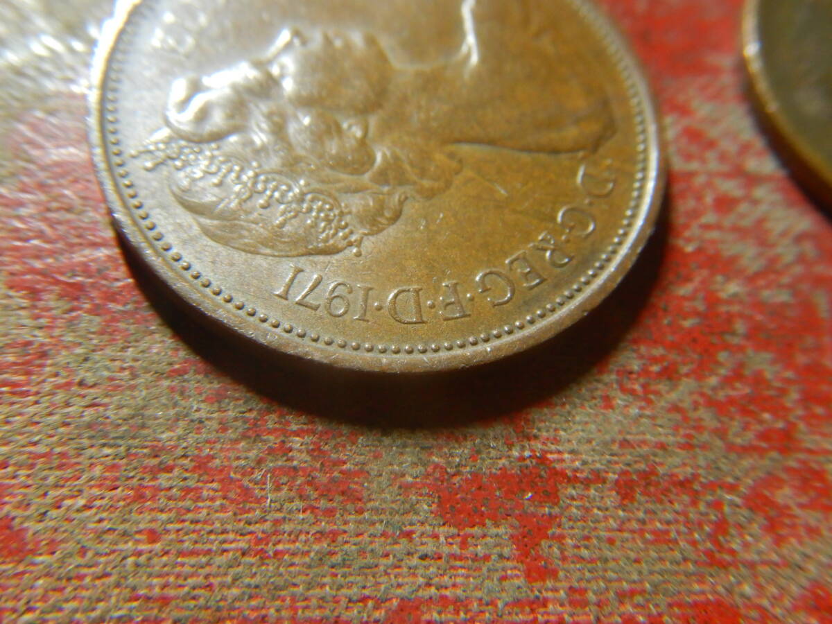 外国・イギリス／２ニューペンス青銅貨（1971年） 240409の画像4