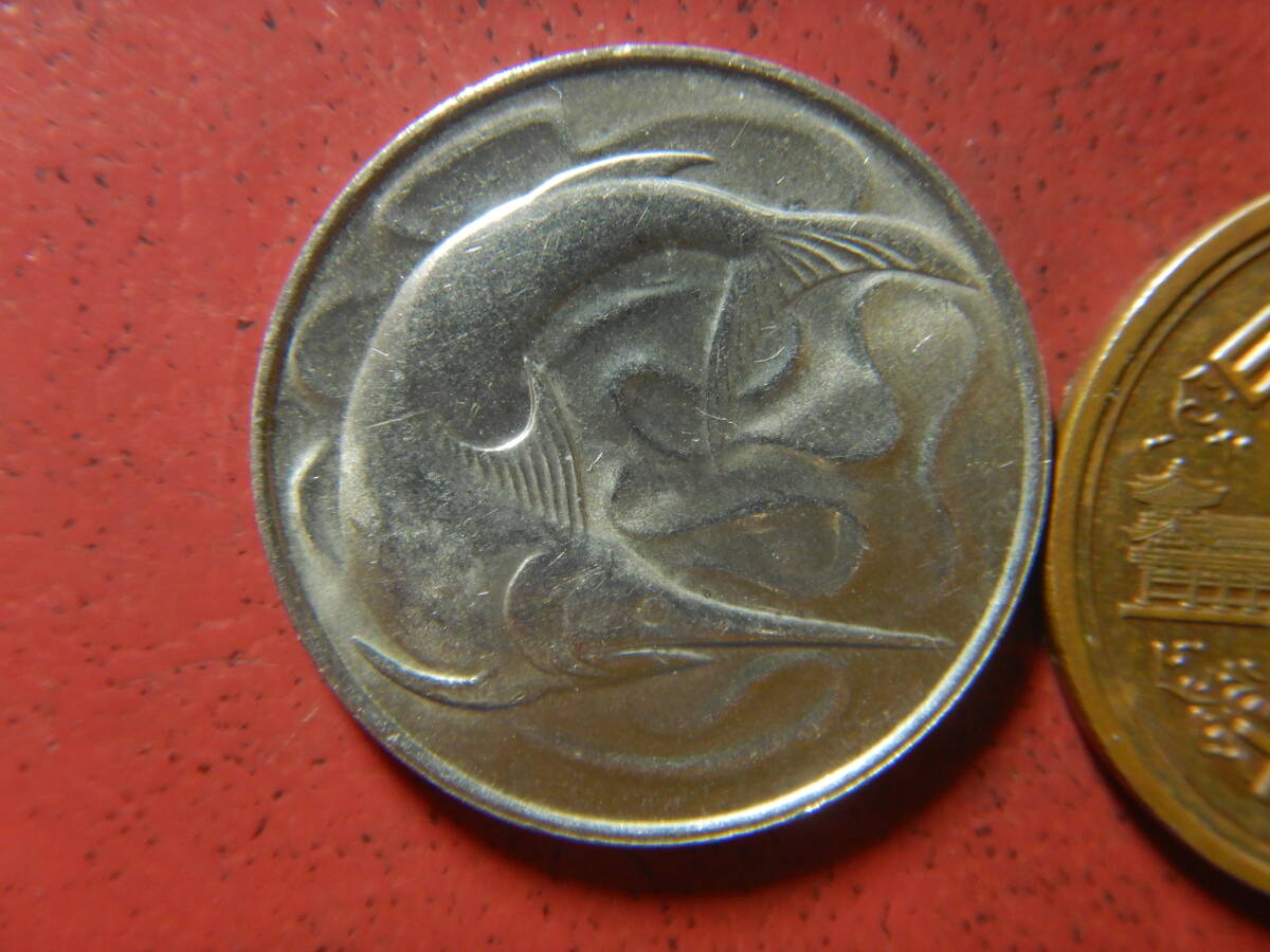 外国・シンガポール／２０セント白銅貨（1982年） 231207の画像1