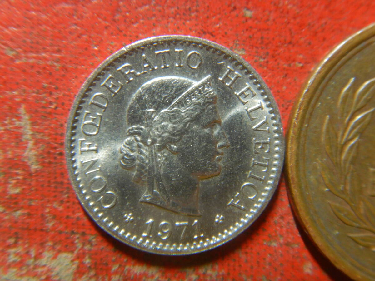 外国・スイス／５ラッペン白銅貨（1971年） 240415の画像1