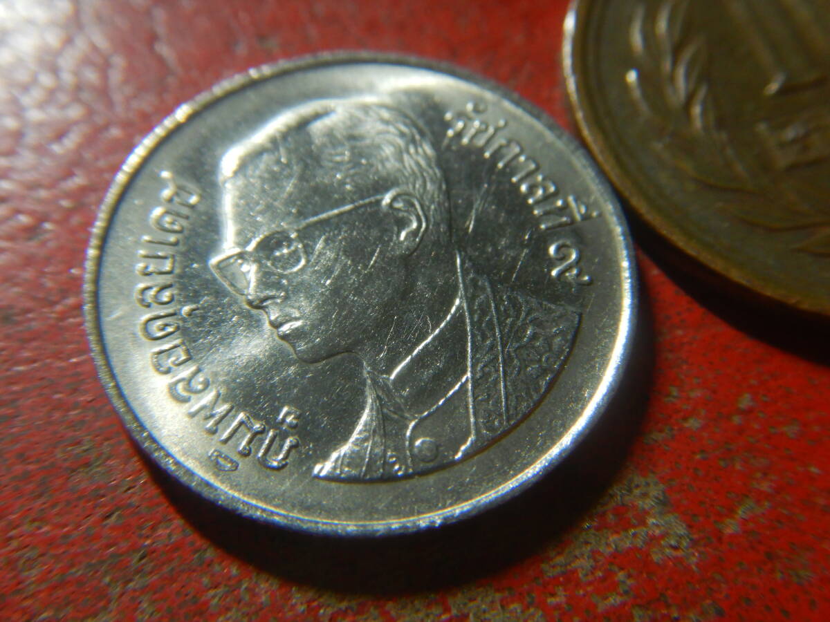 外国・タイ／１バーツ白銅貨（1991年）　240416_画像3