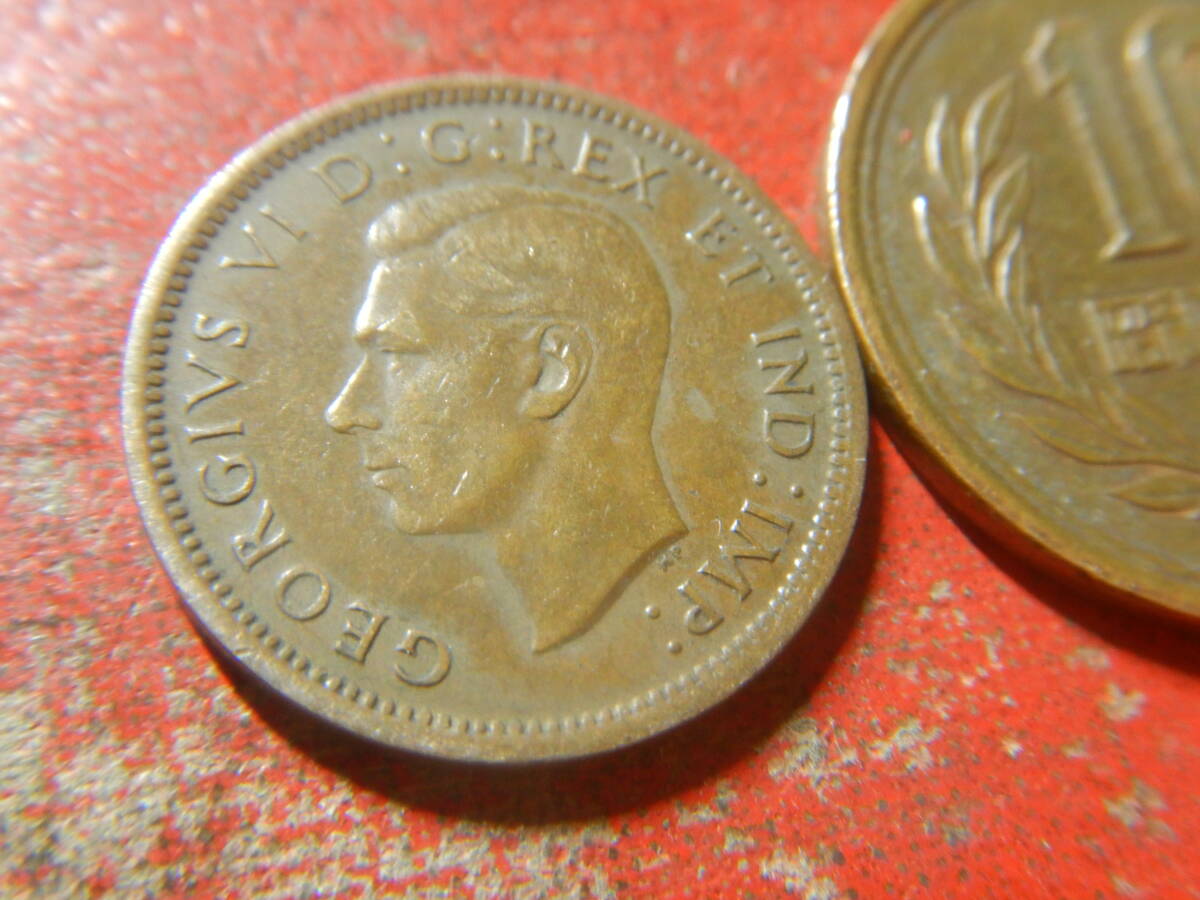 外国・カナダ／１セント青銅貨：ジョージ６世（1939年） 240417の画像3