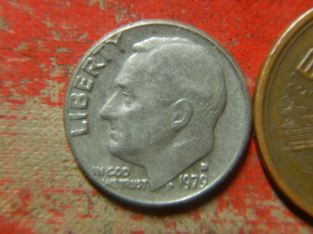 外国・USA／ルーズベルト１０セント白銅貨・１ダイム（1979年D） 24041802の画像1