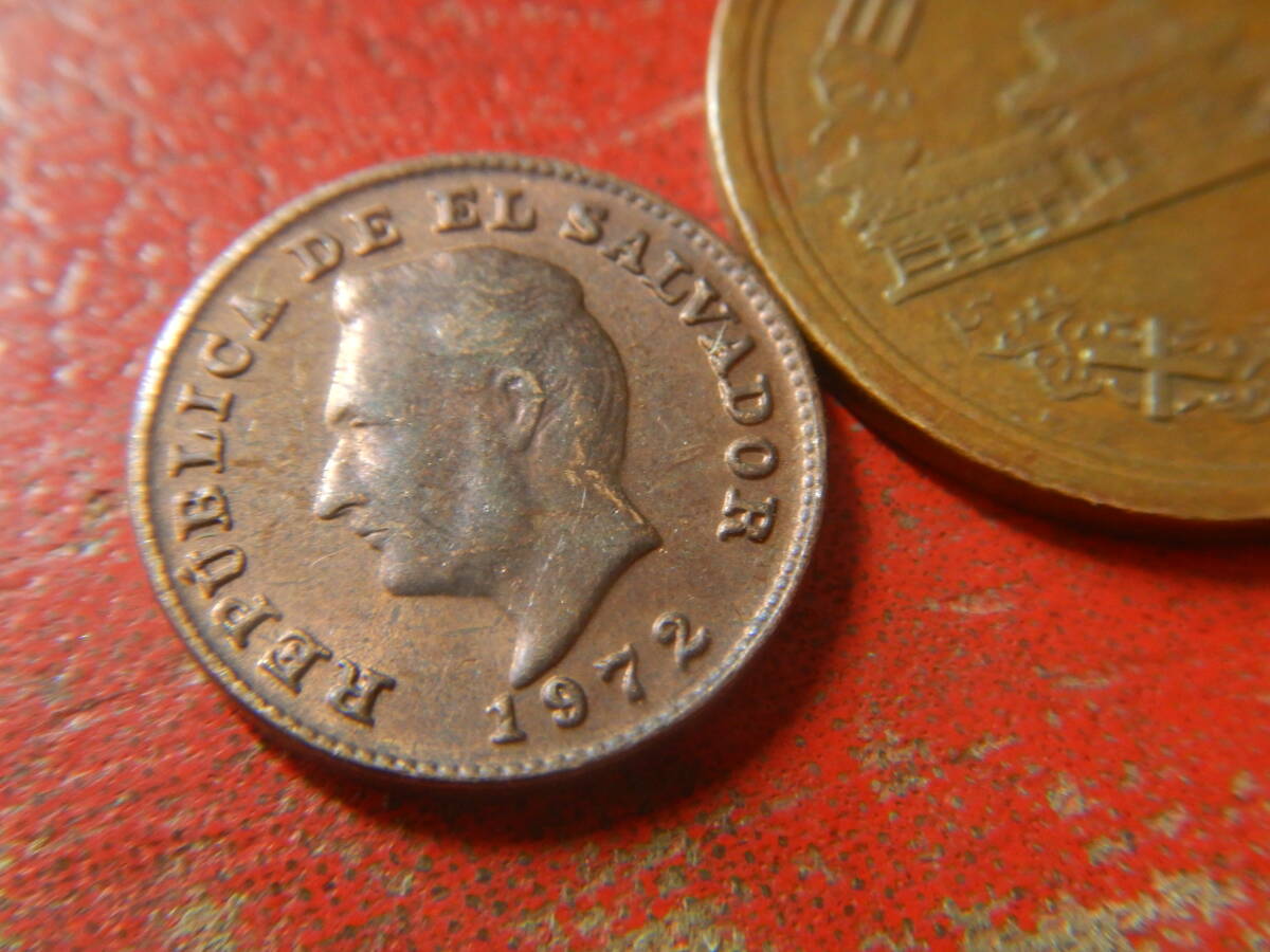外国・エルサルバドル／１センタボ青銅貨（1972年） 240422の画像3