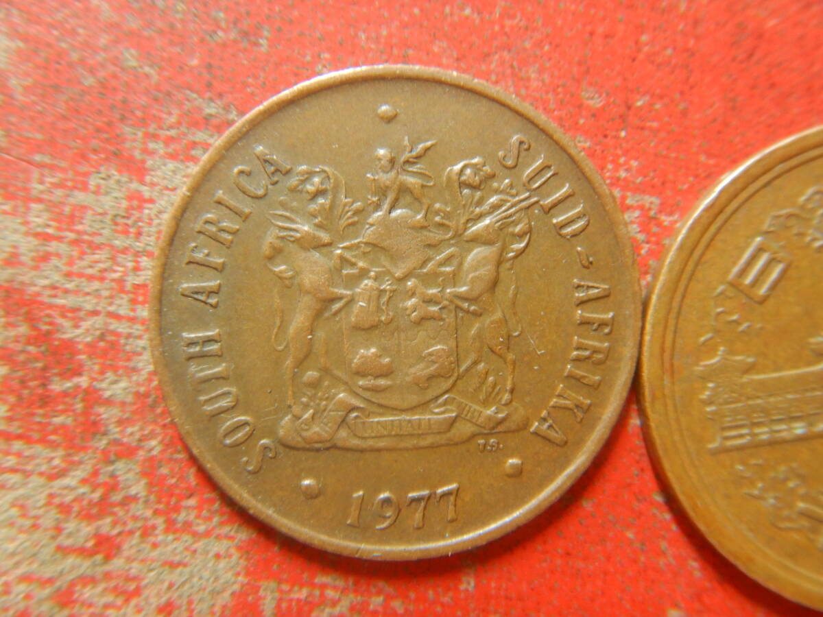 外国・南アフリカ／２セント青銅貨（1977年） 240422の画像2