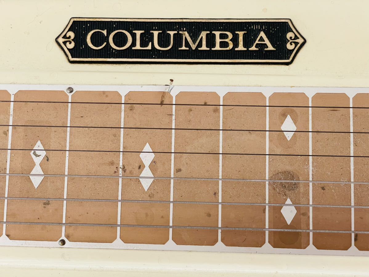 音出し確認 スチールギター COLUMBIA CEG コロムビア (ハワイアン スティールギター ラップスチール LAP STEEL 現状品の画像4