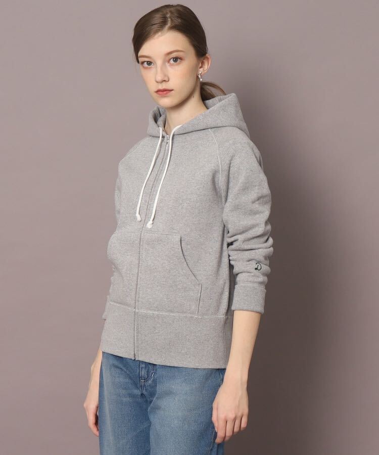 # made in Japan DRESSTERIOR# standard hanging weight reverse side wool Zip up Parker # lady's 1 S gray # Dress Terior sweat tops reverse side nappy 