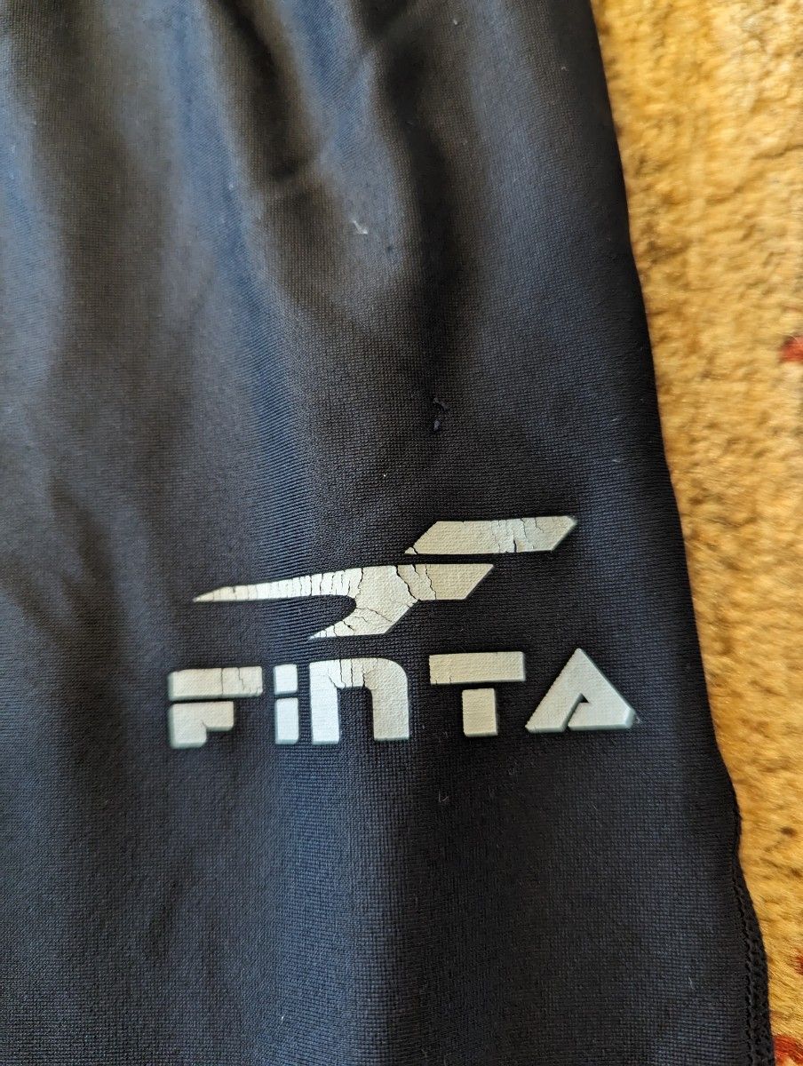サッカー ロングスパッツ フィンタ FINTA Sサイズ ブラック