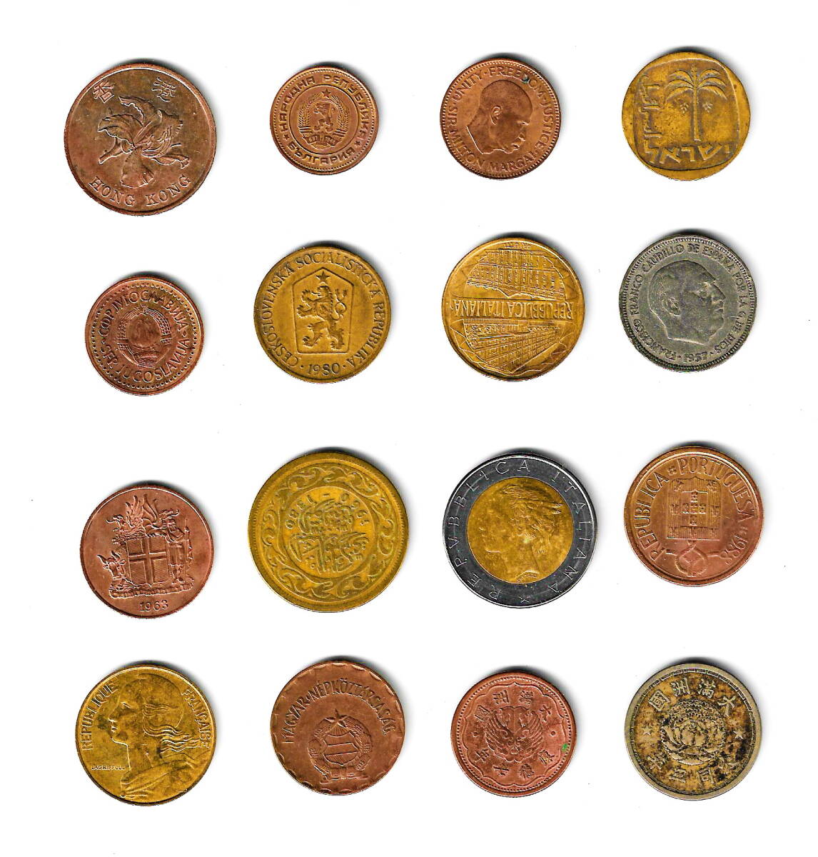 外国古銭 まとめて 16枚 蔵出 主にヨーロッパ - zd-78の画像2