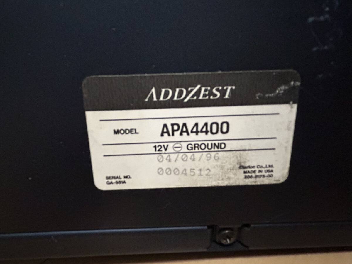 ADDZEST APA4400 アゼスト パワーアンプ カーオーディオ カー用品の画像8