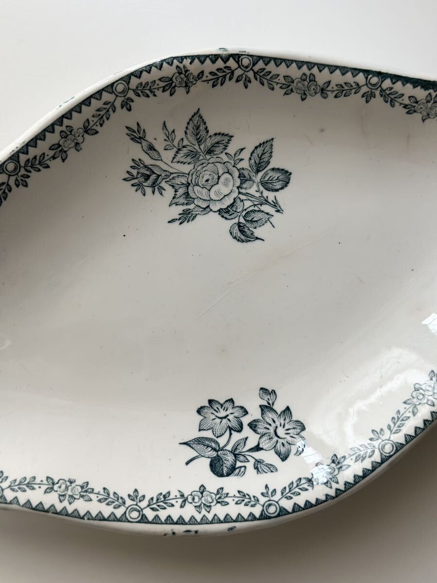  Франция античный тарелка Lunevilleryune vi ru*BOUQUET~. цветочный принт. la vi e