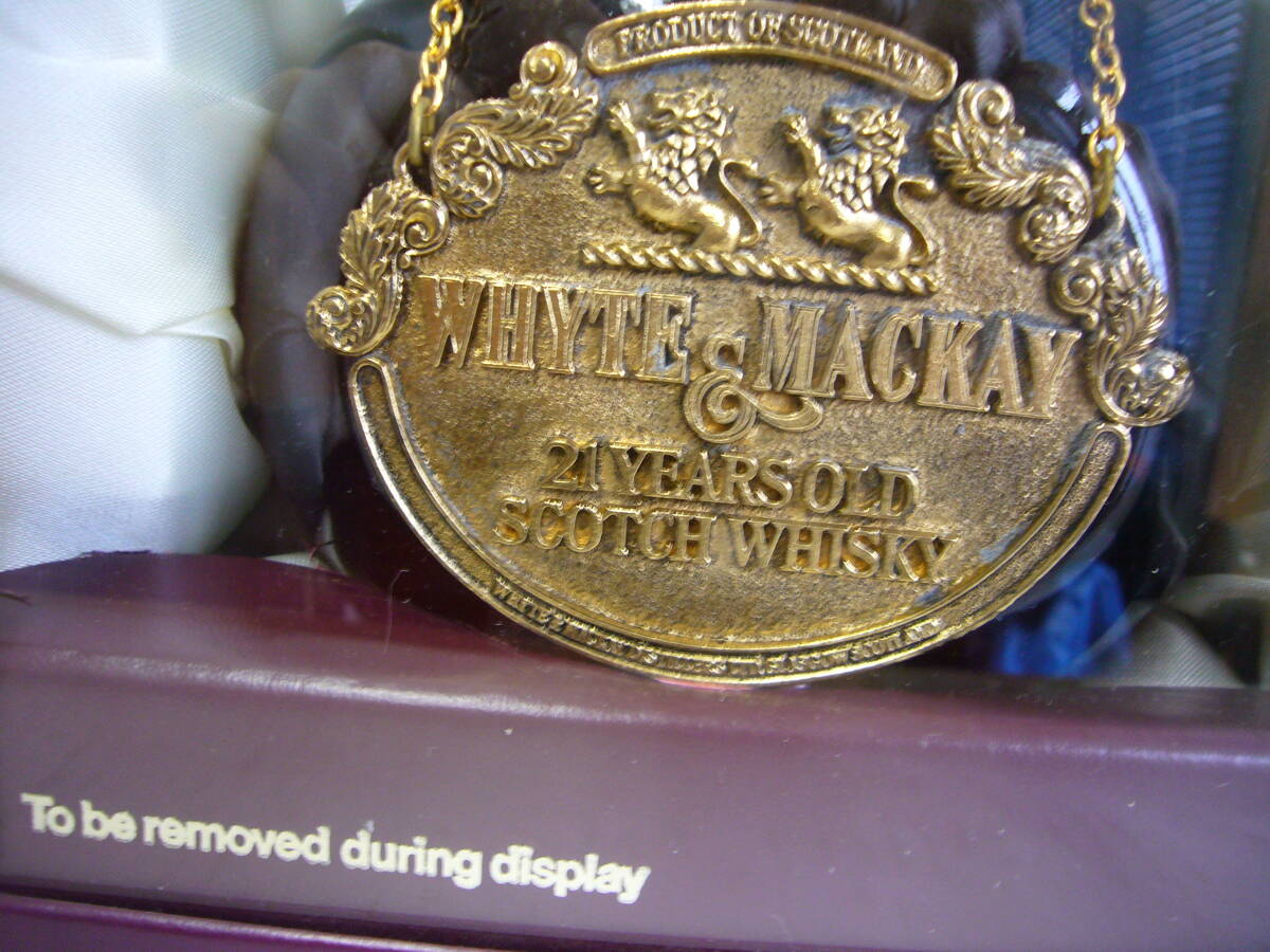 未開封 古酒 WHYTE ＆ MACKAY 21 YEARS OLD SCOTCH WHISKY 750ml 43° 未開封化粧箱入り 当時物の画像3