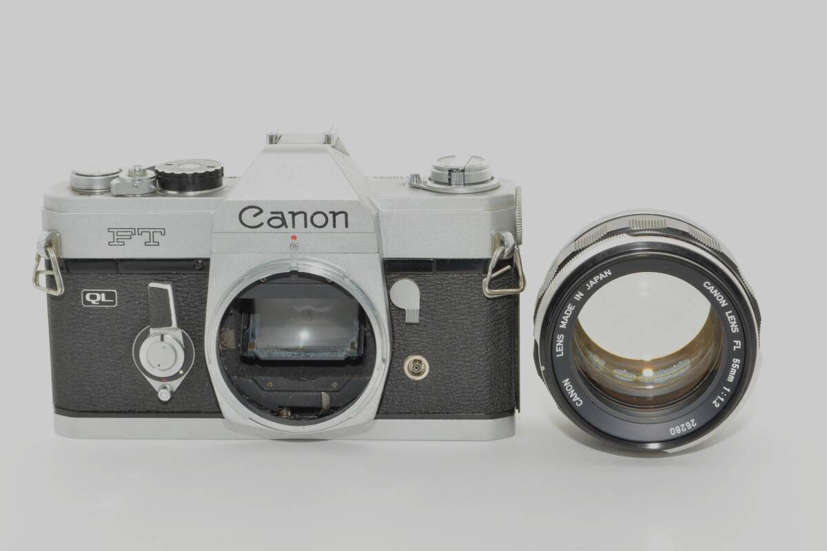 【外観特上級】Canon キヤノン FT QL フィルムカメラ + LENS FL 55mm 1:1.2 #s6272の画像3